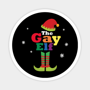 Matching Christmas Pajama The Gay Elf Family Magnet